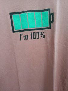 Mens Tshirt, I&#39;m 100% Charged