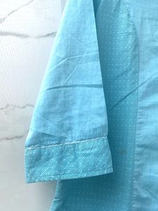 Blue Checked Kurti