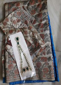 Pashmina Silk Saree with Blouse