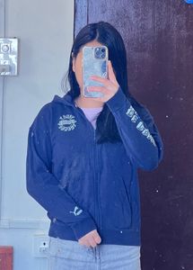 Blue Zip-Up Hoodie
