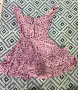 Floral Ruffle Mini Dress