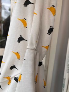 Bird Print Button Down Shirt