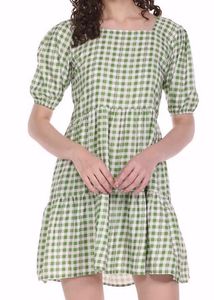 Green Gingham Dress