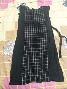 Black And White Check Dress