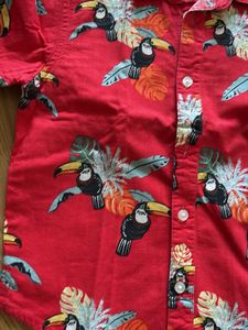 Tropical Toucan Button-Down Shirt