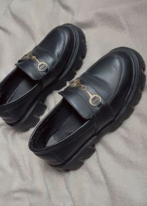 Chunky Black Loafers- SIZE 3