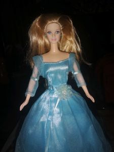 Vintage Blue Gown Barbie Doll