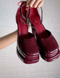 Cherry Red Block Heels🎸