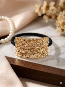 Anti Tarnish Gold Textured Hair Tie