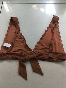 XL Cute Brown Bikini Top(Aerie)