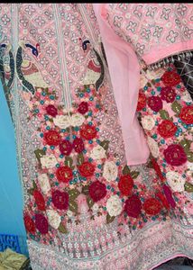 Elegant Pink Floral Lehenga Choli Set