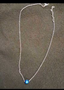 Evil Eye Silver Chain And Top Combo