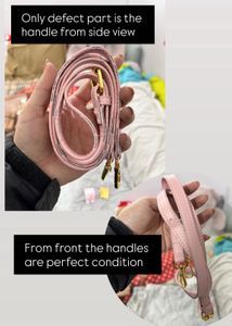 Korean Pink Top Handle Bag with Strap