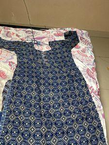 Navy Blue Indian Kurti Nd Pent Duppata