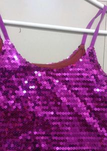 Combo Pink Club Top And Black Pencil Skirt