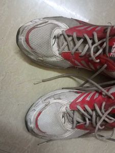 Red &amp; White Running Shoes