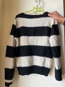 Black And White Striped Sweater
