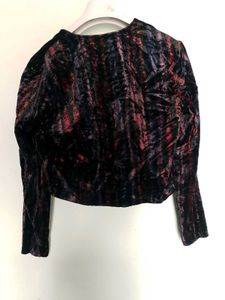 women velevet jacket.