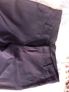 Navy Blue Slim Fit Pants
