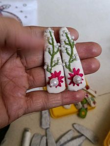 Handmade Embroidery Hair Clip