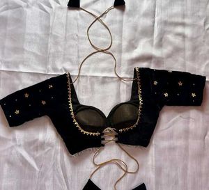 Black Embellished Blouse