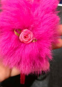 Bright Pink Feather Headband