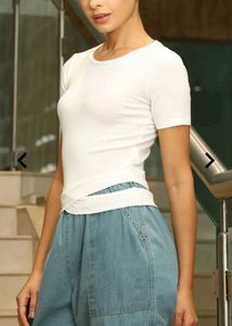 White Twist Front T-Shirt
