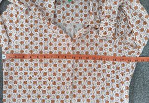 Patterned Long Sleeve Button-Down