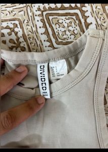 H&amp;M Beige Bodycone Dress