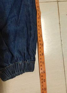 Distressed Denim Joggers