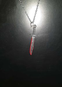 🔪🩸Hunt You Down Blood Sword Necklace Charm🔪🩸