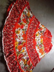 A Multicolor Long Skirt .
