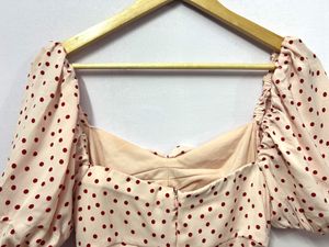 Korean Pink Polka Women Dress