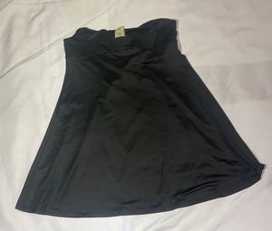Black Strapless Mini Top
