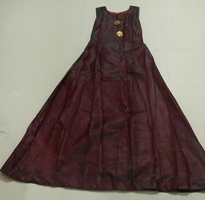 Elegant Maroon Maxi Dress