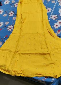 Beautiful Rayon Cotton Salwar Set For Haldi Ceremony