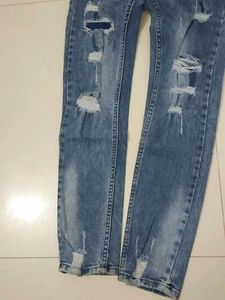 Distressed Denim Jeans