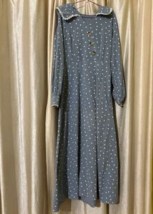 Cute Heart Print Maxi Dress