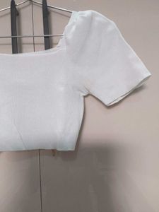 White Crop Top