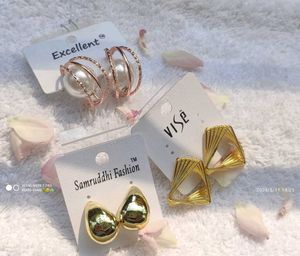 Elegant Designer Earrings | Luxe Gold &amp; Pearl |