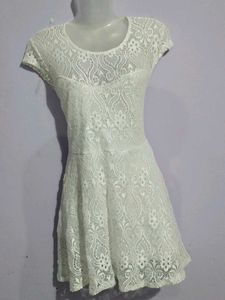 WHITE LACE FROCK