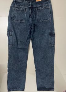 Denim Cargo Jeans