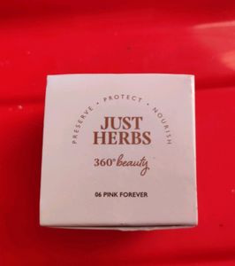 Just Herbs Nourishing Lip & Cheek Tint -  (Javitri+jojoba Oil).      Shade - Pink Forever