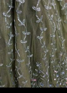Green Embellished Lehenga Choli