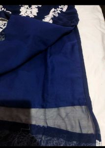 Navy Blue Embroidered Tunic