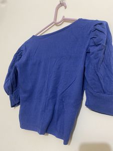 A Beautiful Blue Crop Top
