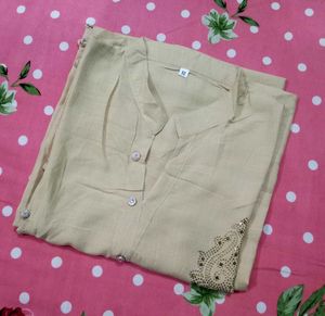 Elegant Beige Kurta For Women