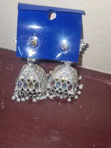 Silver Jhumka