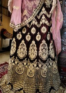 Velvet Bridal Lehenga New With Tag