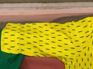 Combo-BrandNewYellow+GreenPrinted&amp;UsedCremKurtaSet